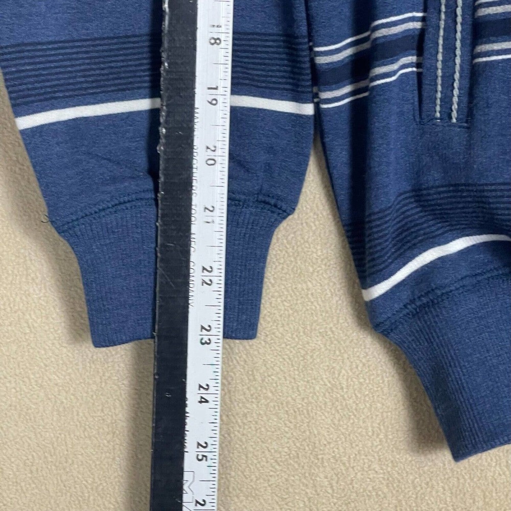 Monte Carlo Polo Club Pullover Sweater Mens M‎ Blue Striped Pocket Mock Neck NWT - Picture 10 of 13